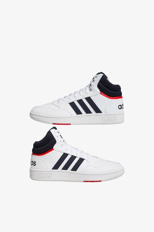 Adidas Hoops 3.0 Mid Erkek Beyaz Sneaker GY5543 - 4