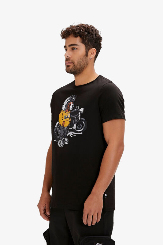 Bad Bear Fave Erkek Siyah T-Shirt 24.01.07.054-C01 - 3