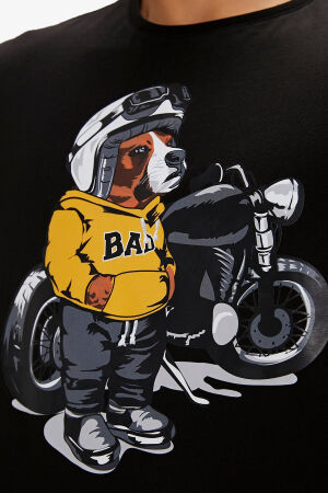 Bad Bear Fave Erkek Siyah T-Shirt 24.01.07.054-C01 - 4