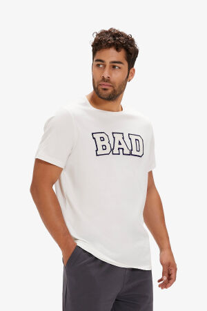 Bad Bear Felt Erkek Beyaz T-Shirt 24.01.07.036-C04 - 2