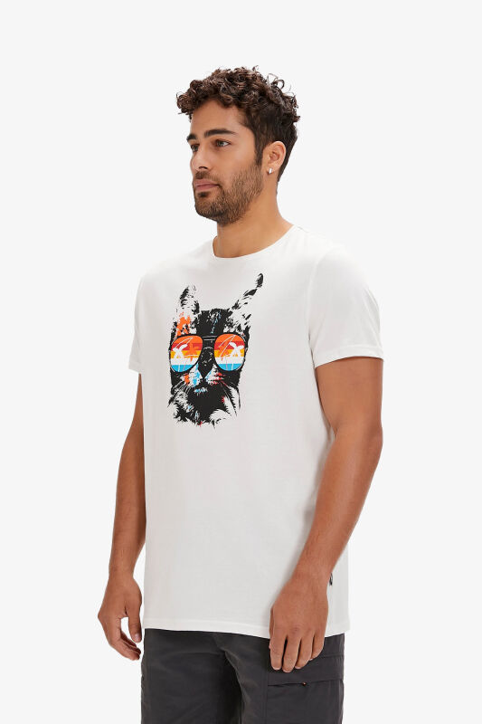 Bad Bear Manx Erkek Beyaz T-Shirt 24.01.07.011-C04 - 2
