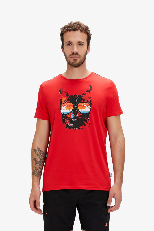 Bad Bear Manx Erkek Kırmızı T-Shirt 24.01.07.011-C54 - 1