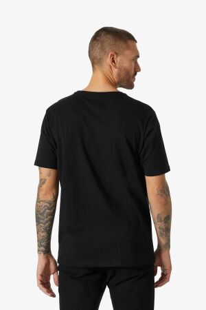 Helly Hansen Logo Erkek Siyah T-Shirt 33979-990 - 4