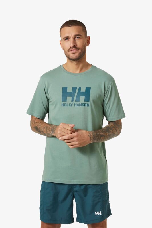 Helly Hansen Logo Erkek Yeşil T-Shirt 33979-489 - 1