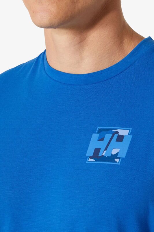 Helly Hansen Skog Recycled Erkek Mavi T-Shirt 63082-543 - 3
