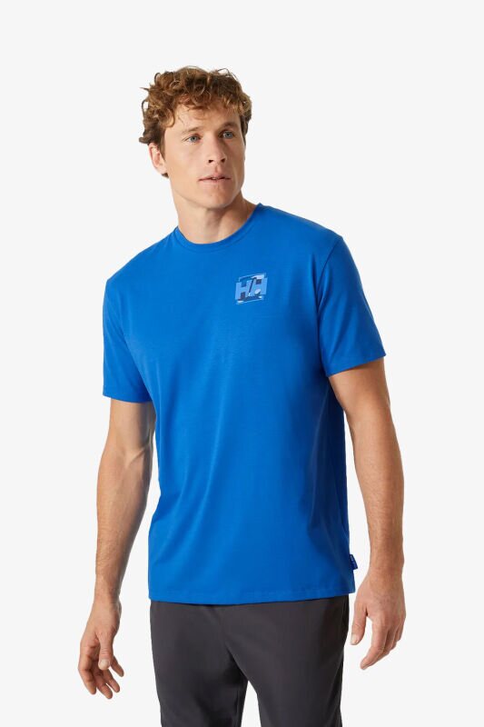 Helly Hansen Skog Recycled Erkek Mavi T-Shirt 63082-543 - 1