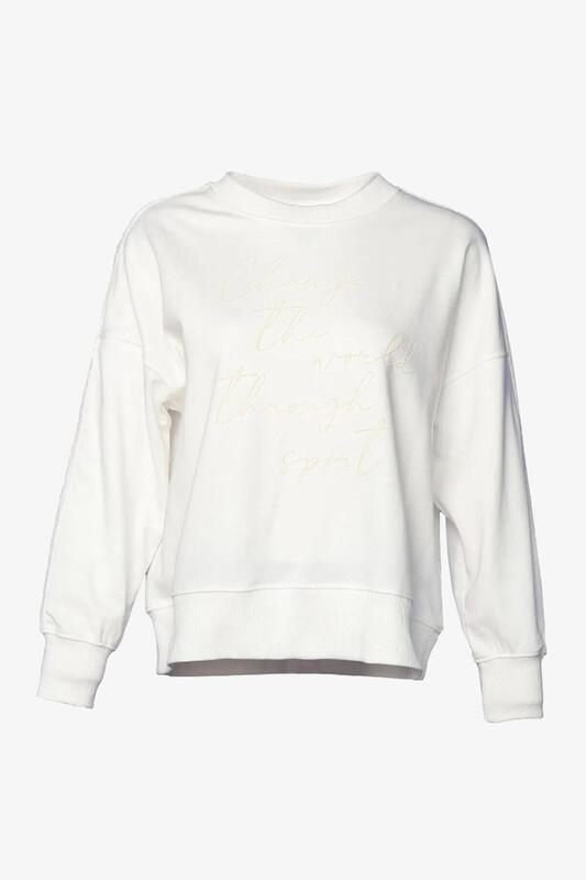 Hummel Hml Anemone Sweatshirt Kadın Beyaz Sweatshirt 921655-9003 - 2