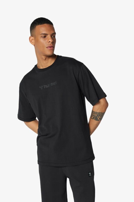 Hummel Hml Maddox Owesıze T-Shırt S/S Erkek Siyah T-Shirt 911738-2001 - 1