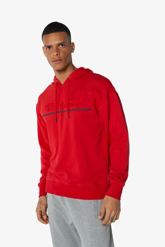 Hummel Hmladrian Hoodie Erkek Kırmızı Sweatshirt 921645-3658 - 1