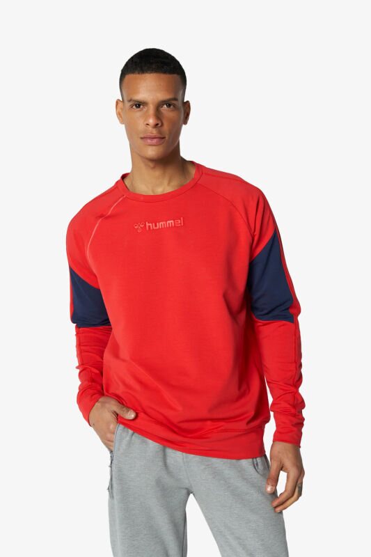 Hummel Hmlarlo Erkek Kırmızı Sweatshirt 921658-3658 - 1