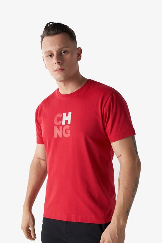 Hummel Hmlchange Erkek Kırmızı T-Shirt 911790-3658 - 1