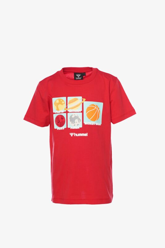 Hummel Hmldraco Çocuk Kırmızı T-Shirt 911795-3658 - 1