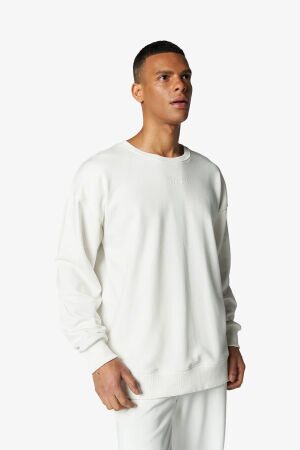 Hummel Hmlmaddox Owesize Erkek Beyaz Sweatshirt 921720-9003 - 1