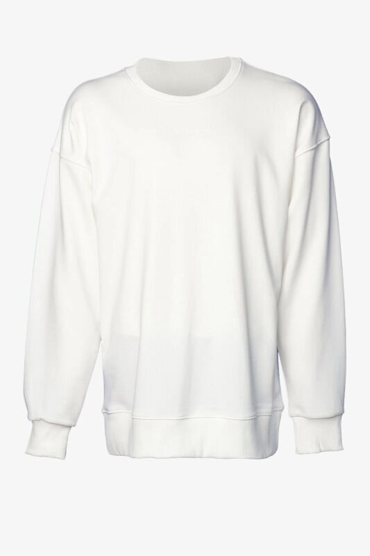 Hummel Hmlmaddox Owesize Erkek Beyaz Sweatshirt 921720-9003 - 3