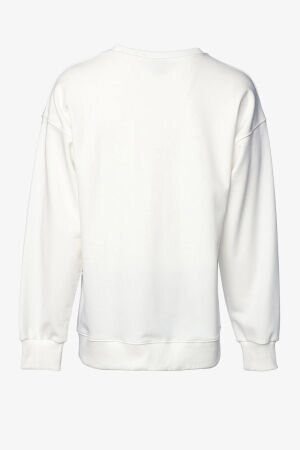 Hummel Hmlmaddox Owesize Erkek Beyaz Sweatshirt 921720-9003 - 4