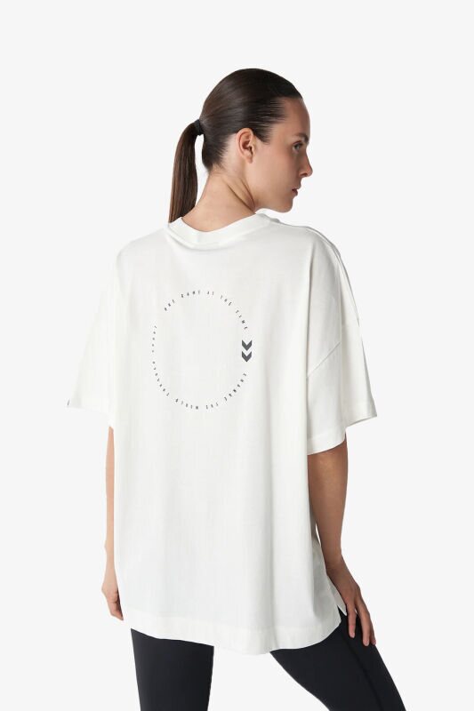 Hummel Hmlshura Oversize Kadın Beyaz T-Shirt 911858-9003 - 7