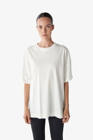 Hummel Hmlshura Oversize Kadın Beyaz T-Shirt 911858-9003 - 1