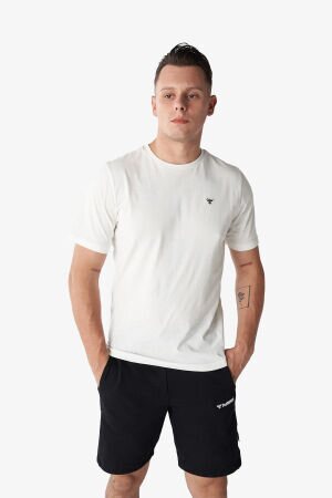 Hummel Hmlt-ic ico Regular Erkek Beyaz T-Shirt 911865-9003 - 1