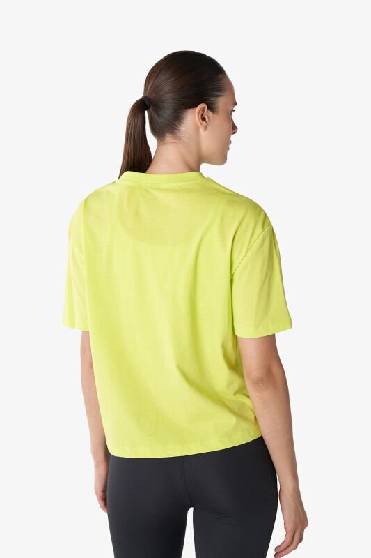 Hummel Hmlt-ic icona Boxy Unity Kadın Sarı T-Shirt 911866-6102 - 4