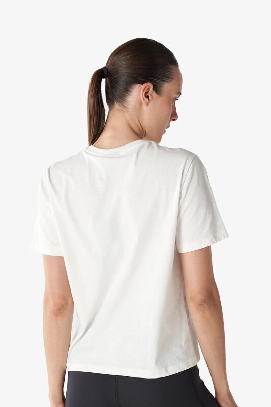 Hummel Hmlt-ic icona Regular Kadın Beyaz T-Shirt 911867-9003 - 4