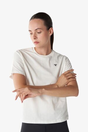 Hummel Hmlt-ic icona Regular Kadın Beyaz T-Shirt 911867-9003 