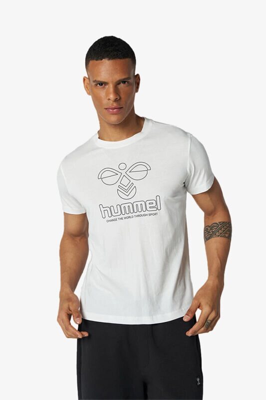 Hummel Hmlt-icons Graphic Erkek Beyaz T-Shirt 911757-9001 - 1