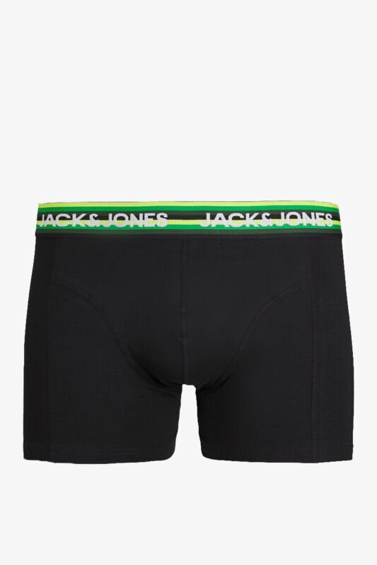 Jack & Jones Jacsimon Solid Erkek Siyah Boxer 12253577-Wildlime - 1