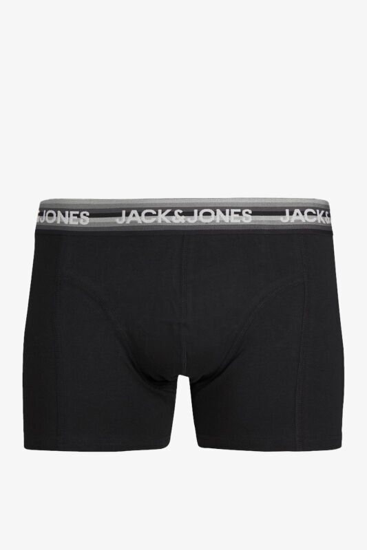 Jack & Jones Jacsimon Solid Erkek Siyah İç Giyim 12253577-UltimateGrey - 1