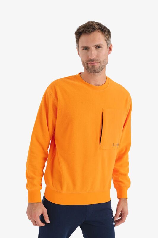 Jack & Jones Jcolab Erkek Turuncu Sweatshirt 12241523-Orange - 1