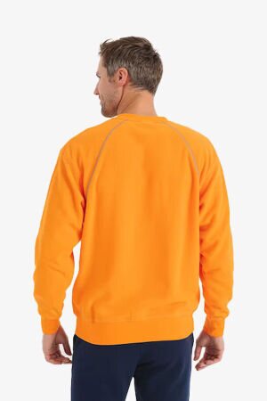 Jack & Jones Jcolab Erkek Turuncu Sweatshirt 12241523-Orange - 6