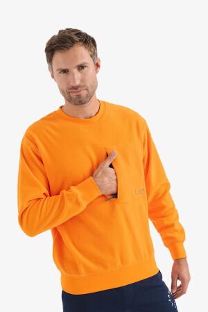 Jack & Jones Jcolab Erkek Turuncu Sweatshirt 12241523-Orange - 3