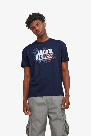 Jack & Jones Jcomap Logo Erkek Lacivert T-Shirt 12252376-NavyBlazer - 2