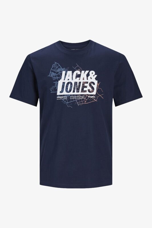 Jack & Jones Jcomap Logo Erkek Lacivert T-Shirt 12252376-NavyBlazer - 4