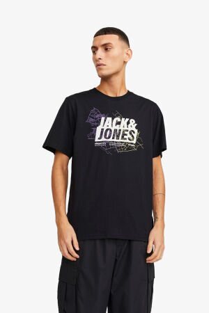 Jack & Jones Jcomap Logo Erkek Siyah T-Shirt 12252376-Black 