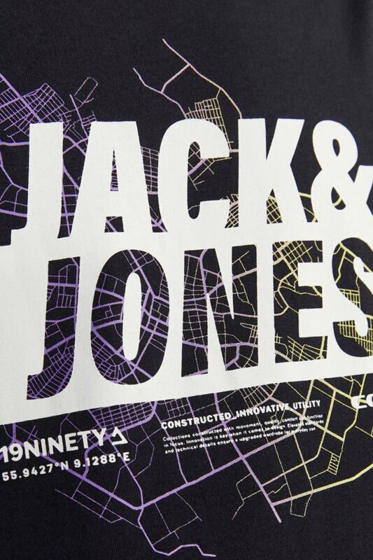 Jack & Jones Jcomap Logo Erkek Siyah T-Shirt 12252376-Black - 5