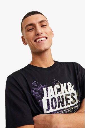 Jack & Jones Jcomap Logo Erkek Siyah T-Shirt 12252376-Black - 3