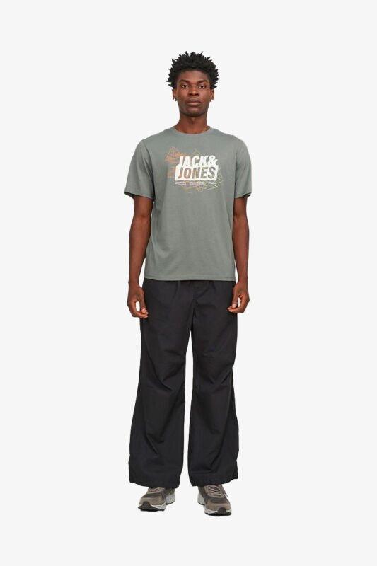 Jack & Jones Jcomap Logo Erkek Yeşil T-Shirt 12252376-AgaveGreen - 1