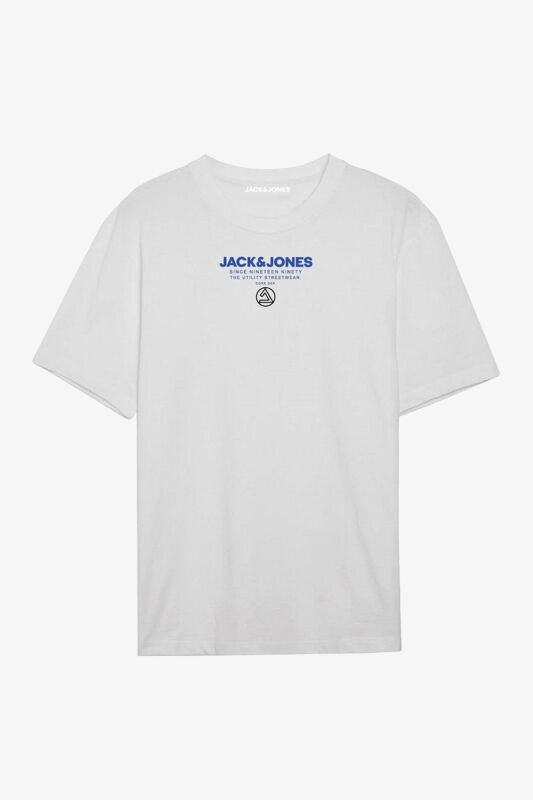 Jack & Jones Jcotypo Erkek Beyaz T-Shirt 12256163-White - 1