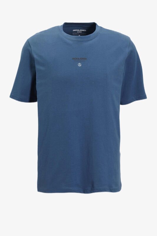 Jack & Jones Jcotypo Erkek Mavi T-Shirt 12256163-EnsignBlue - 1