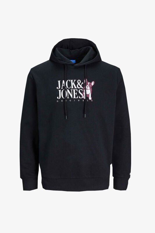 Jack & Jones Jorbeware Sweat Hood Fst Erkek Siyah Sweatshirt 12244219-Black - 2