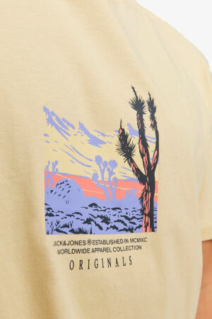 Jack & Jones Jorlucca Erkek Sarı T-Shirt 12253613-ItalianStraw - 5
