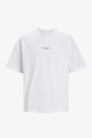 Jack & Jones Jorsantorini Erkek Beyaz T-Shirt 12251774-BrightWhite 