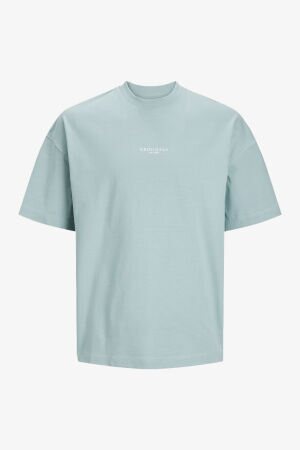 Jack & Jones Jorsantorini Erkek Mavi T-Shirt 12251774-GrayMist 
