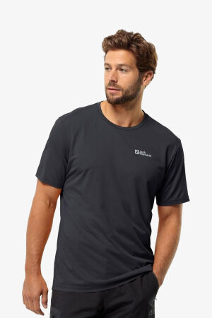 Jack Wolfskin Delgamı S/S M Erkek Siyah T-Shirt 1809811TR-6000 - 1