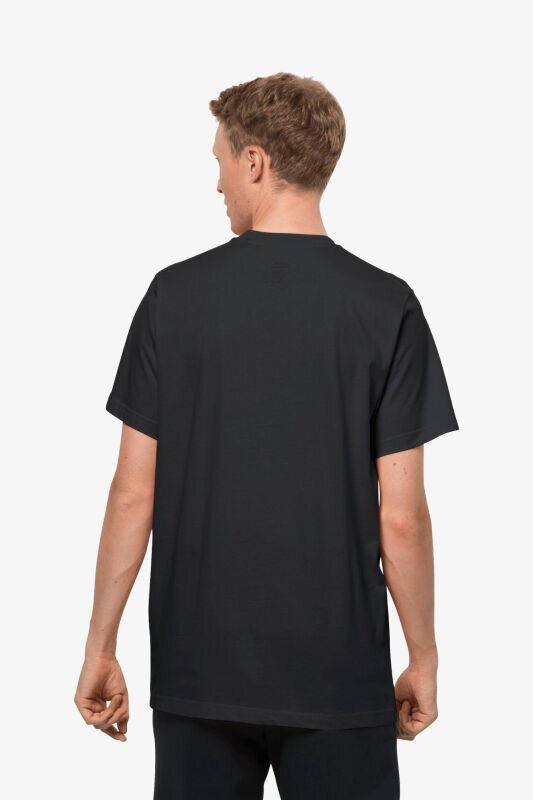 Jack Wolfskin Essentıal T M Erkek Siyah T-Shirt 1808382TR-6000 - 3