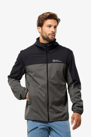 Jack Wolfskin Feldberg Hood Erkek Gri Ceket 1306923-6945 - 1