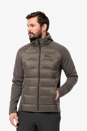 Jack Wolfskin Tasman Down Hybrid Erkek Kahverengi Mont 1711411-5719 - 1