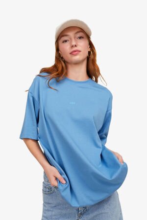 JJXX Jxandrea Kadın Mavi T-Shirt 12205777-Silverlakeblue - 2