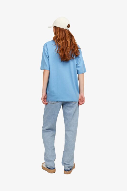 JJXX Jxandrea Kadın Mavi T-Shirt 12205777-Silverlakeblue - 6