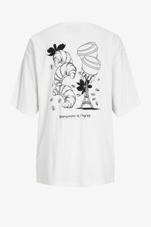JJXX Jxembery Loose Ss Kadın Beyaz T-Shirt 12256032-BrightWhite - 2